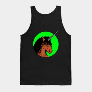 Brown Unicorn Tank Top